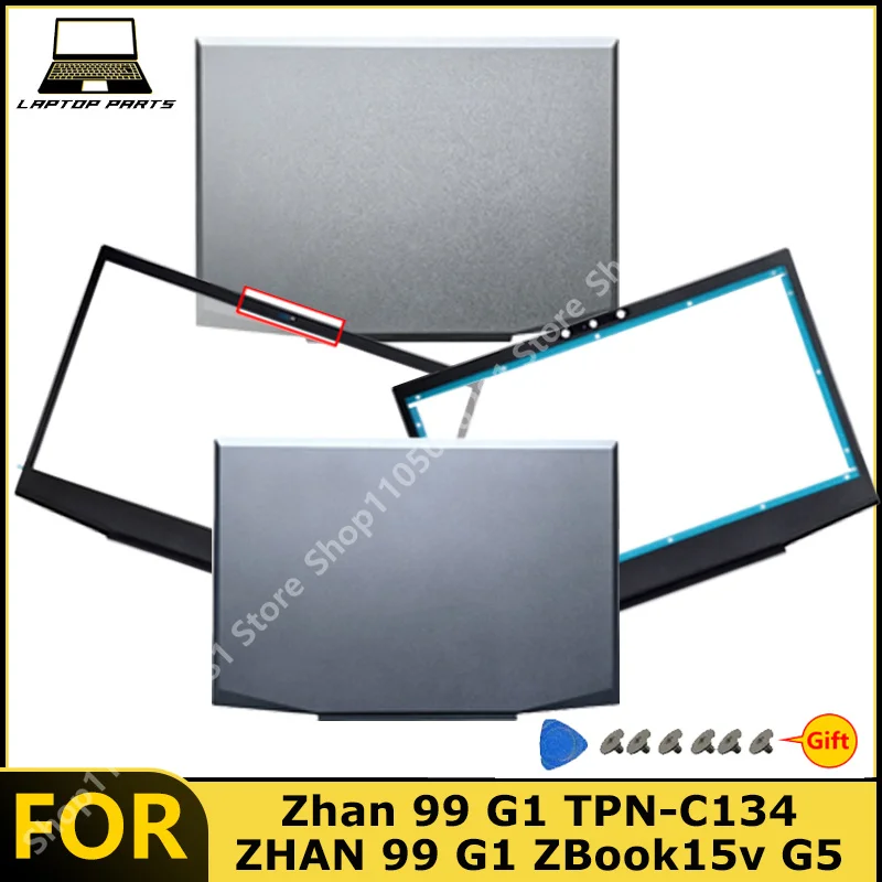 Para ZHan99 G1 TPN-C134 ZHAN99 G1 ZBook15v G5 Tampa Traseira LCD / Carcaça A / Moldura Frontal de Laptop - Novas Peças de Reposição