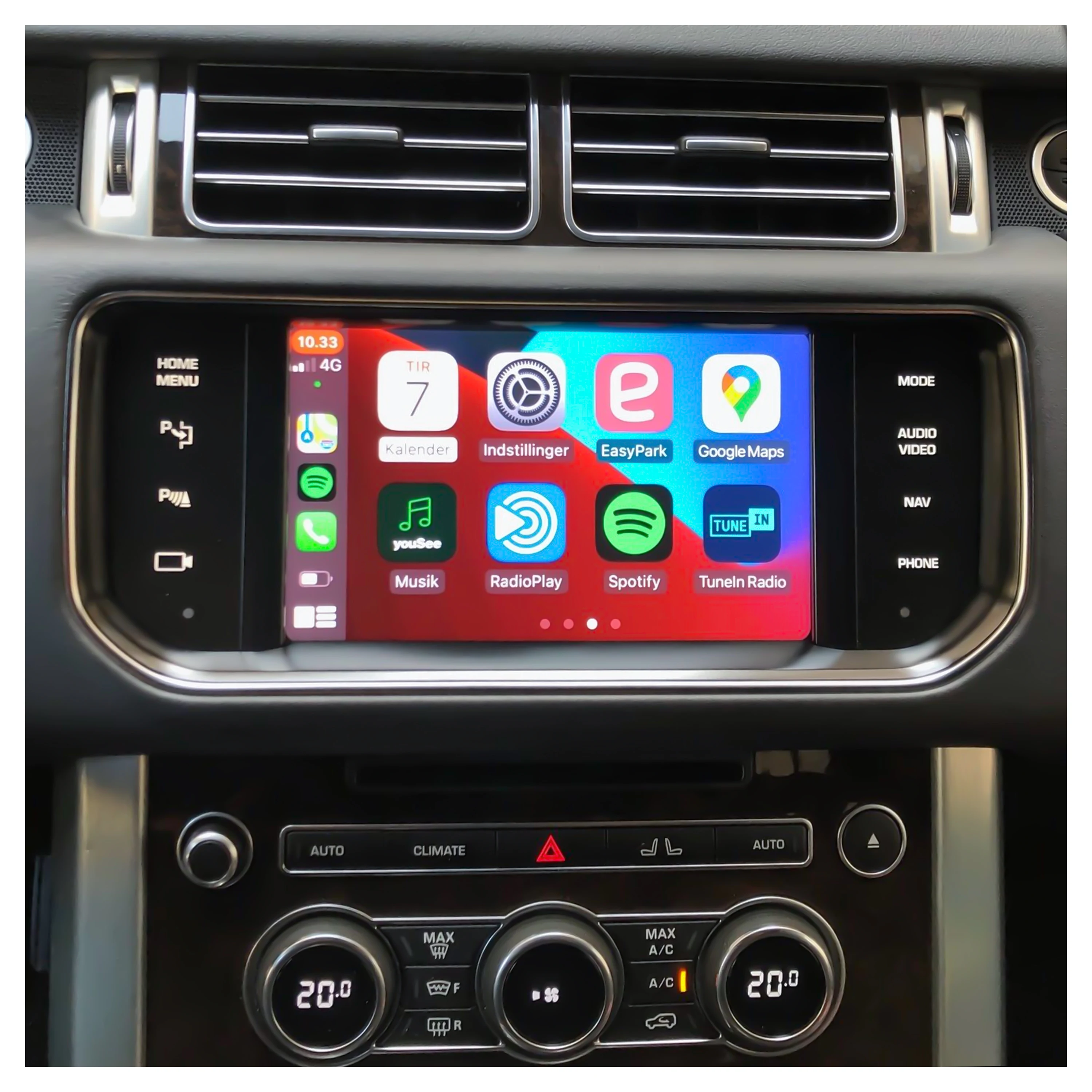Wireless CarPlay Android Auto Decoder Module Interface Kit For Land Rover 4 Land Rover Jaguar XE/XJ F/E-Pace Evoque Discovery