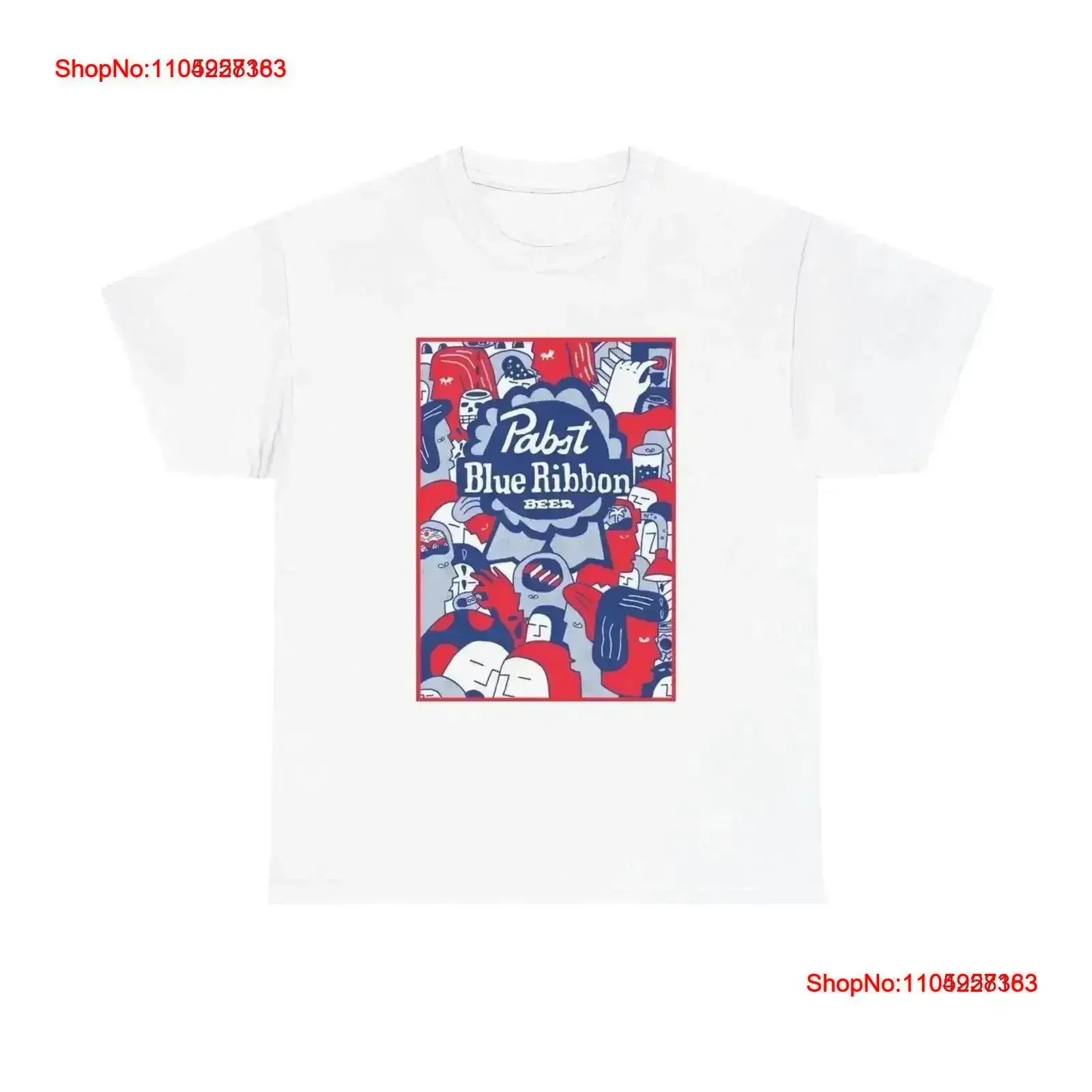 

Футболка с синей лентой Pabst, винтажный постер, пиво, американский тяжелый хлопок, стираный homme 90-х годов, слегка модная универсальная повседневная винтажная футболка
