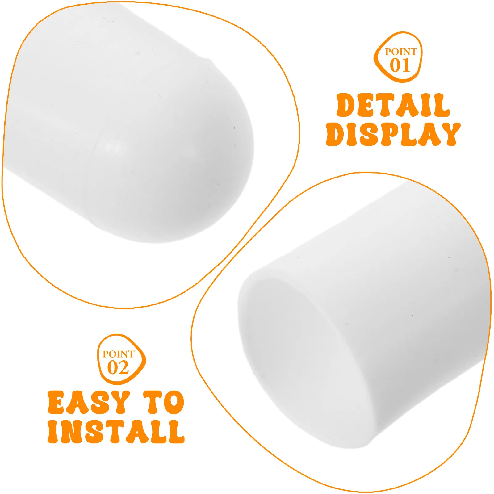4Pcs Flashlight Diffuser Cover Round Soft Silicone Cap 39-43Mm Anti-Glare Light Diffuser for Outdoor Camping Indoor Reading Mood
