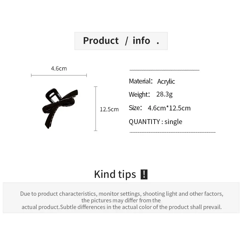 مخالب شعر عتيقة للنساء ، أحمر ، أسود ، أكريليك ، مشابك شعر ، بسيطة ، متعددة الاستخدامات ، إكسسوارات رأس ، اتجاه ، قرش ، بيع بالجملة