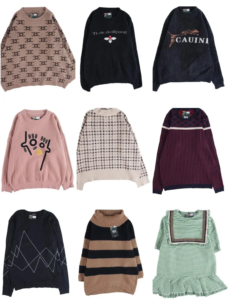 

Винтажный свободный шерстяной свитер Fair Isle с узором, осень-зима, теплый трикотаж, женский модный шерстяной свитер, круглый Ne