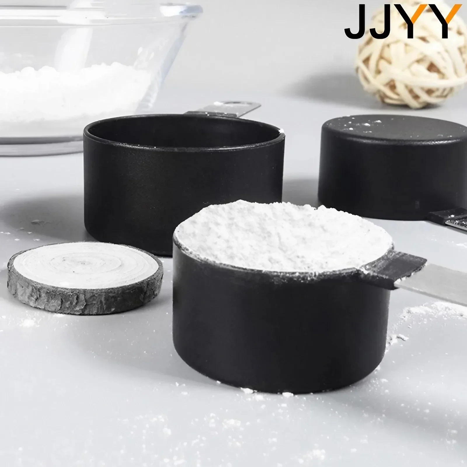 4PCS Stainless Steel Measuring Cups and Spoons Set for Baking Cooking Kitchen Utensils Accessories Tools