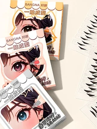 140Pcs/Box Water Resistant Eyeliner Stamp Stickers With Handle One-stick Molding Easy To Use Waterproof Sweat Resistant Sweat