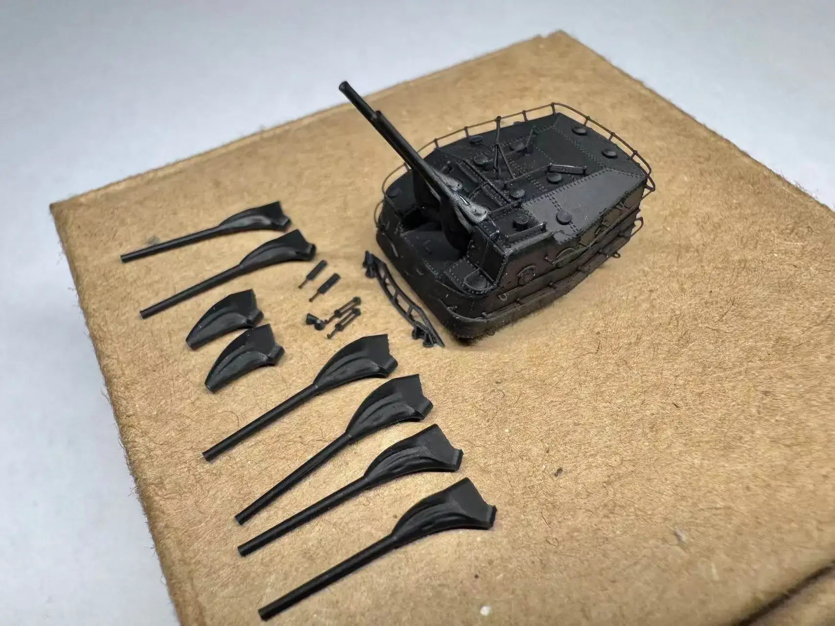 MUYI MODEL Photo Etched Part R350088S 1/350 IJN 127 MM TWIN TURRETS C/D TYPE Super detailed 3D-print