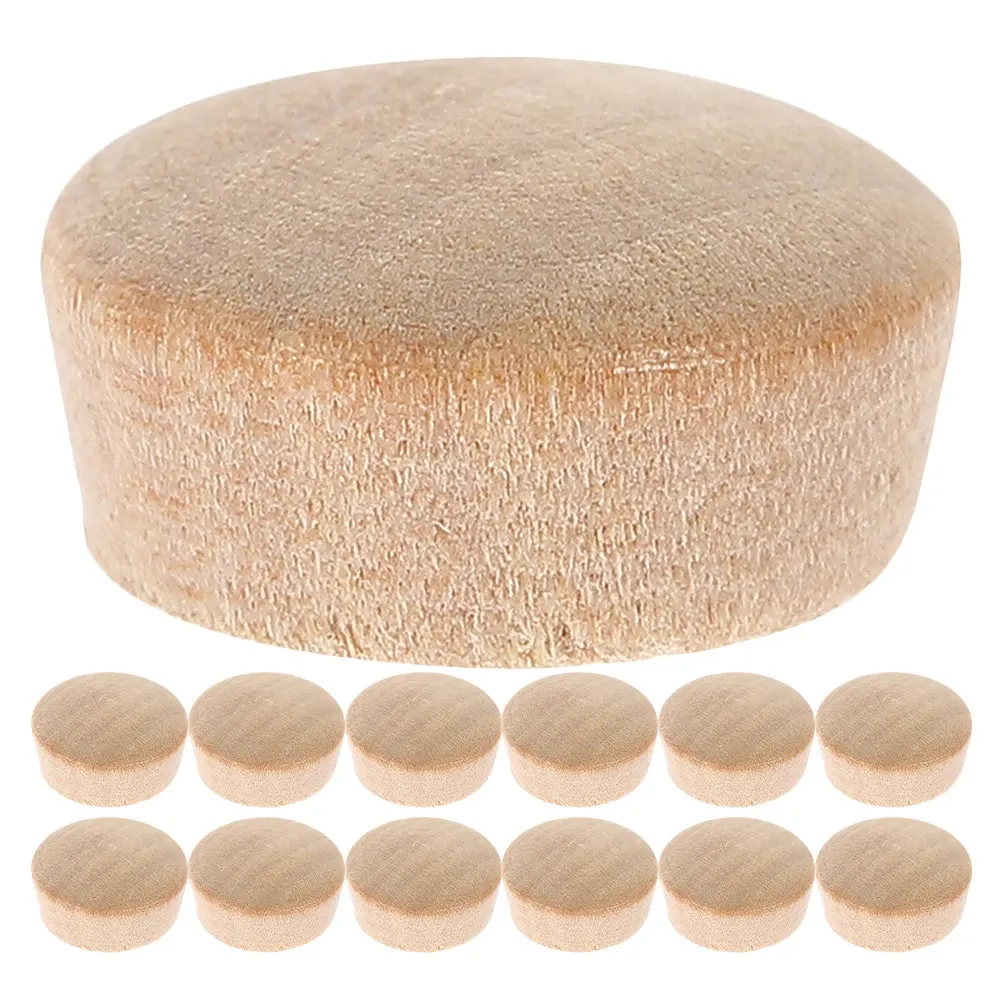 40Pcs Tapered Wooden Hole Plugs Decorative Functional Wood Caps for Furniture Finishing Woodworking Projects Beehive Hole