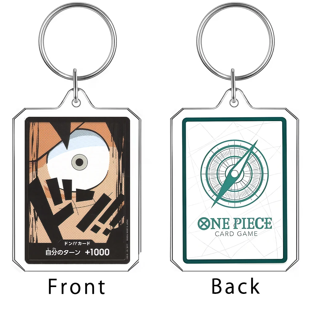 Daboluo One Piece Luffy Cartoon Keychain Roronoa Anime Cute Acrylic Key Chain Backpack Decorate Key Chains for Women