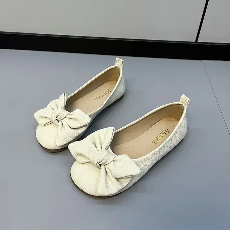 Thin sole foldable ballet flats women travel hotel shoes wide foot ladies butterfly knot loafers woman orthopedic shoe