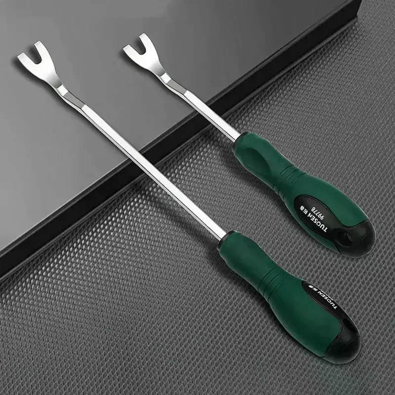 Auto Door Panel Clip Remover Tool Durable Steel Pry Bar Kit For Interior Trim Removal Car Repair Accessories