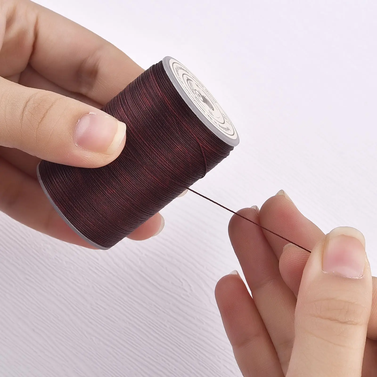 160mm Polyester Waxed Line Leather Craft Sewing Wax Thread Cord 0.35mm Round Leather Sewing Wax Thread DIY Necklace Bracelet