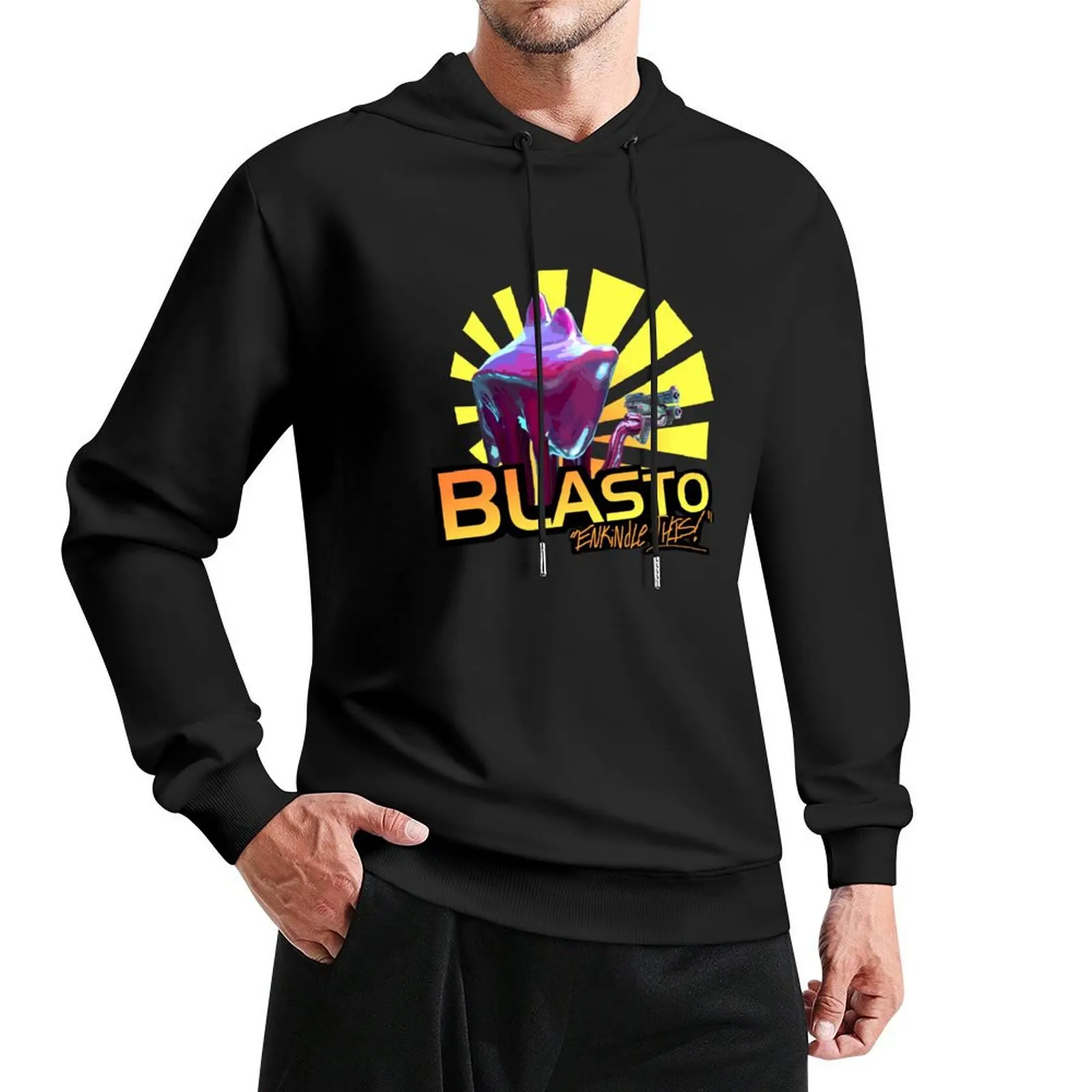 

Mass Effect - BLASTO w/quote Pullover Hoodie men clothing hooded shirt mens clothing graphic t shirts men mens hoodies