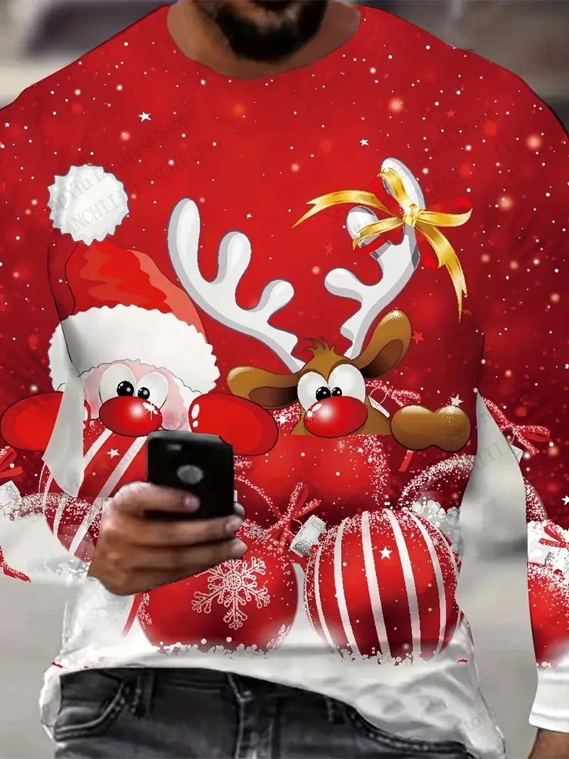 عيد الميلاد تي شيرت مضحك سانتا كلوز ثلاثية الأبعاد تي شيرت مطبوع الرجال النساء موضة قصيرة الأكمام التي شيرت الاطفال الفتيان بلايز تيز هدية التي شيرت جديد