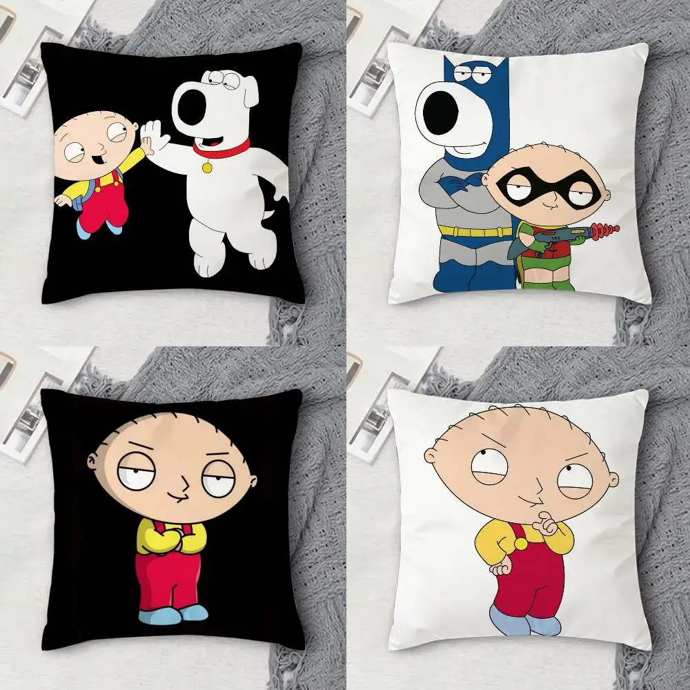 

F-Family guys Double-sided Printed Square Decorative Cushion Cover for Sofa Living Room Home Decor