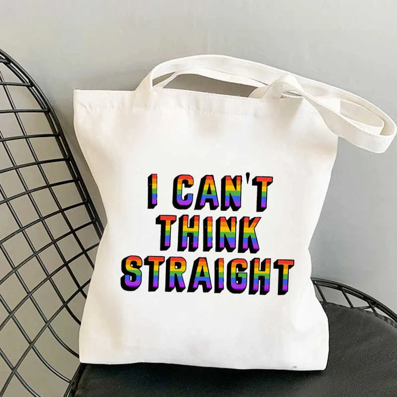 Lgbt Pride Rainbow Gay Intersex Asexual Bisexual Pansexual Shopping Bag Bolsa Grocery Bag Bolsas Ecologicas Sacola Bolsa Compra