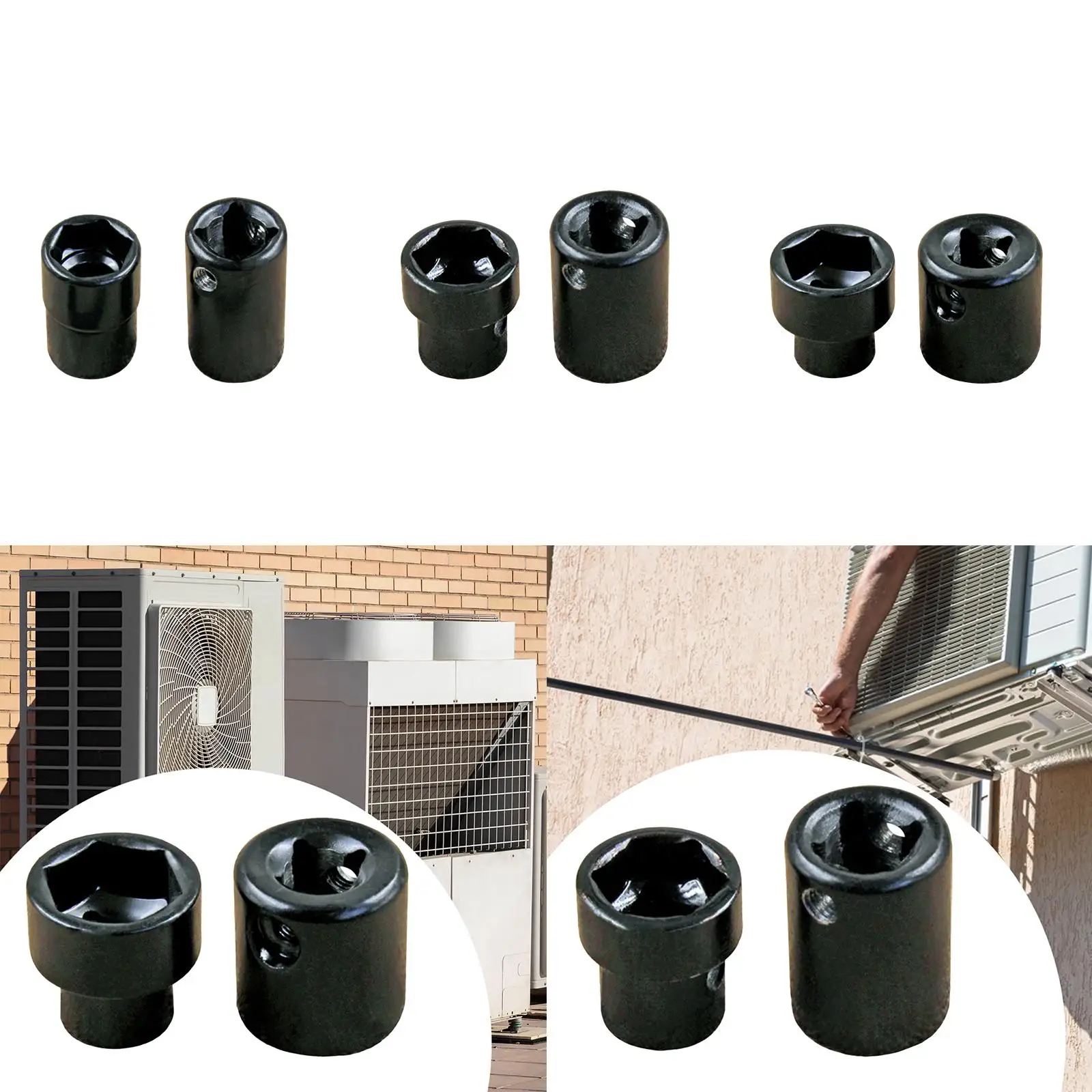 Air Conditioner Outdoor Unit Wrench Socket Hand Tool High Performance Bushing Premium Spanner Repair Kit Sleeve Multifunctional