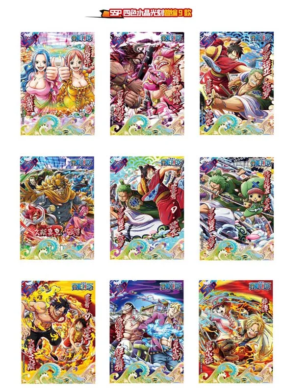 One Piece Collection Cards Booster Box Luffy Zoro Nami Rare Anime Playing Game Cards