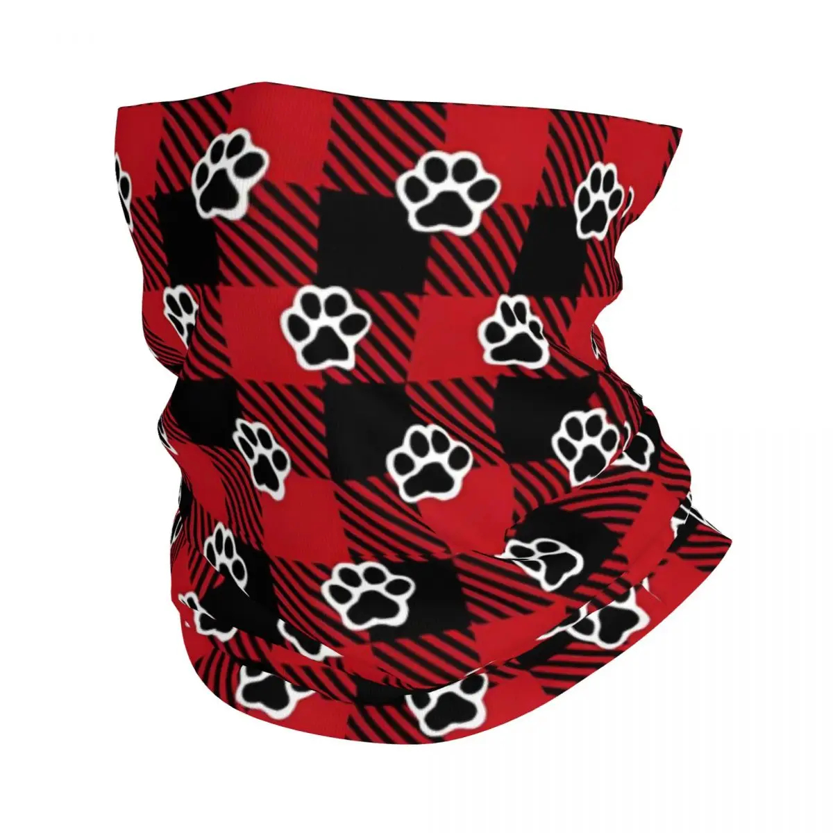 Paw Prints Headband Neck Warmer Men Ski Running Tube Scarf Medical Nurse Face Bandana Gaiter