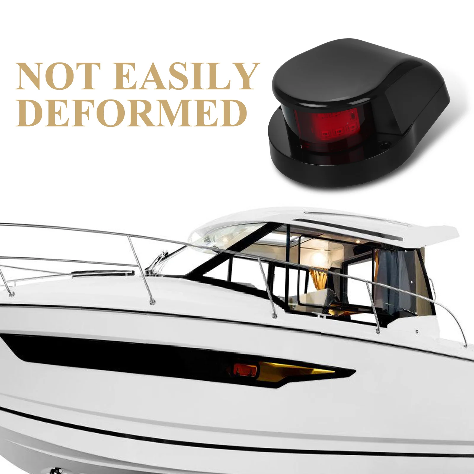 2X12LED High Brightness Waterproof Navigation Light Boat Lights Led Bow Pontoon Marine Accessories Kayak Deck Speedboat Yacht