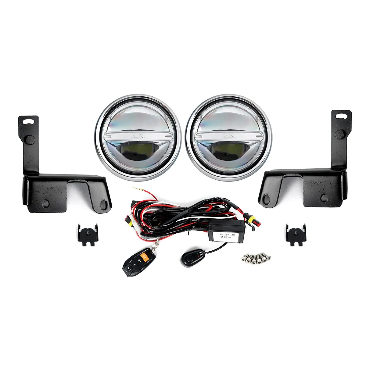 A Pair LED Spotlights Rally For Mini Clubman F54 Cooper S 2015 2016 2017 2018 2019 Fog Lights Wirings Signal Lamp Direct Replace
