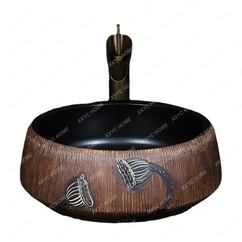 Wastafel Meja Baskom Retro Keramik Wastafel Kamar Mandi