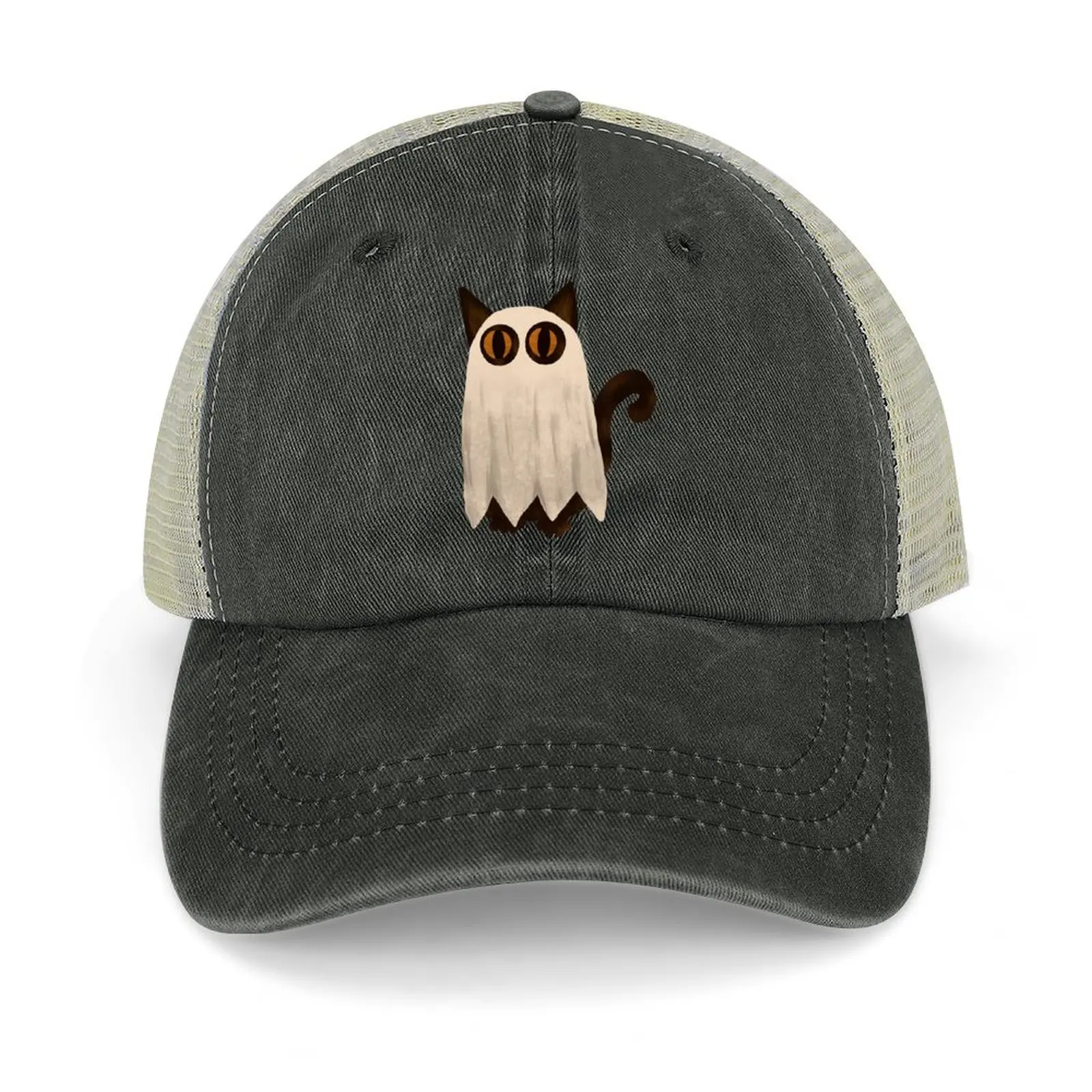 

Ghost cat Baseball Cap Designer Hat derby hat Gentleman Hat foam party Women Beach Fashion Men's