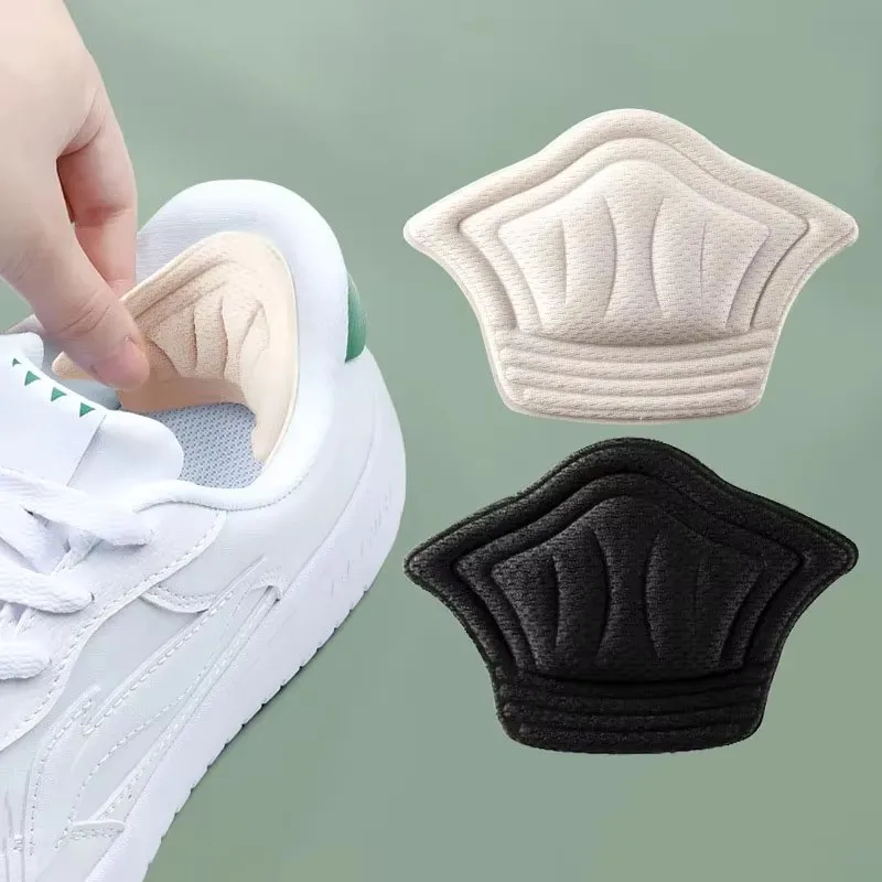 1/2/3/4 Pairs Sneaker Heel Protectors Non-Slip Shoe Inserts Sports Insole Pads Adjustable Size Pain Relief Heel Cushioning