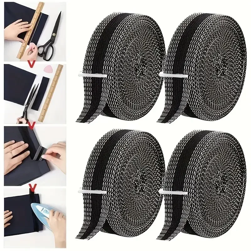 Shorten Hem Sticker Iron Hem Sticker Suitable Modifying Length Jeans Suit Pants Fabric Pants with Ironing Tape DIY Sewing Fabric