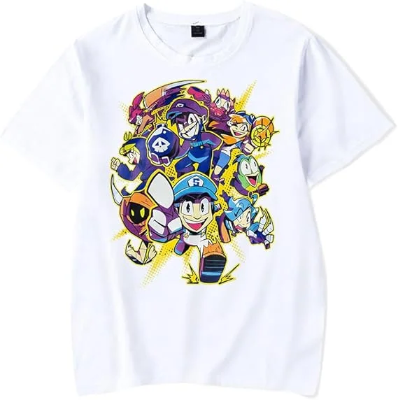 SMG4 T-shirt unisex heren dames mode zomer shirts met korte mouwen casual streetwear