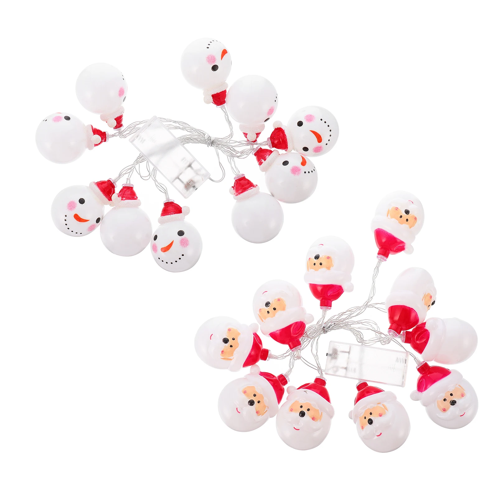 

Christmas String Lights LED Decorative Lamps Red Color Warm Atmosphere Xmas Tree Bedroom Party Reusable Plastic