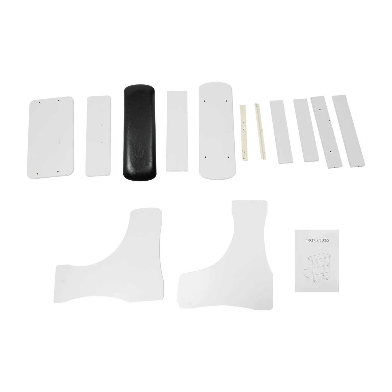 Repose-pieds pédicure manucure meubles chariot pour bain de pieds bain de pieds tabouret Salon Spa Mobile avec roues 52x41x55cm