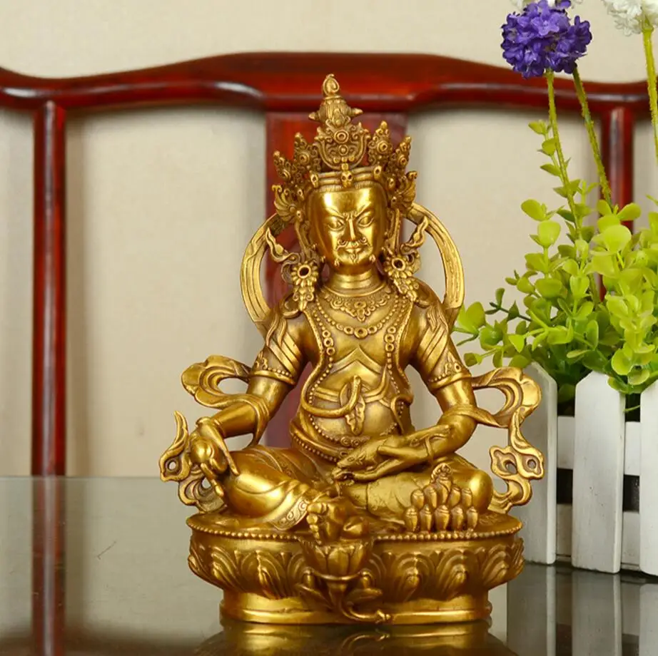 

Copper Satue Pure copper and yellow God of wealth decoration