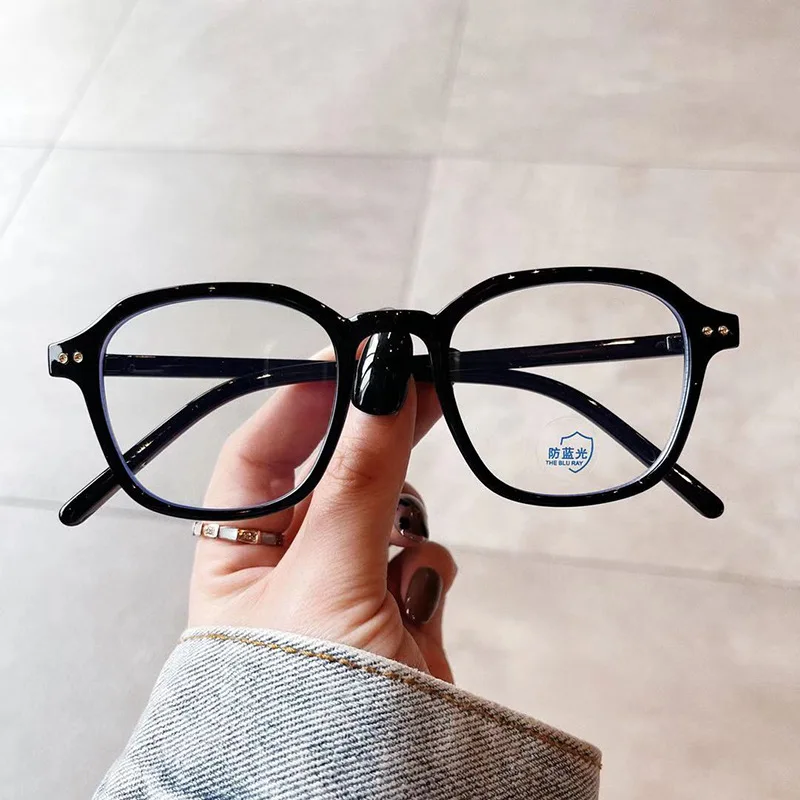 New Style Glasses Women Transparent Polygon Shape Blue Light Blocking Computer Glasses Vintage Retro Women's Glasses