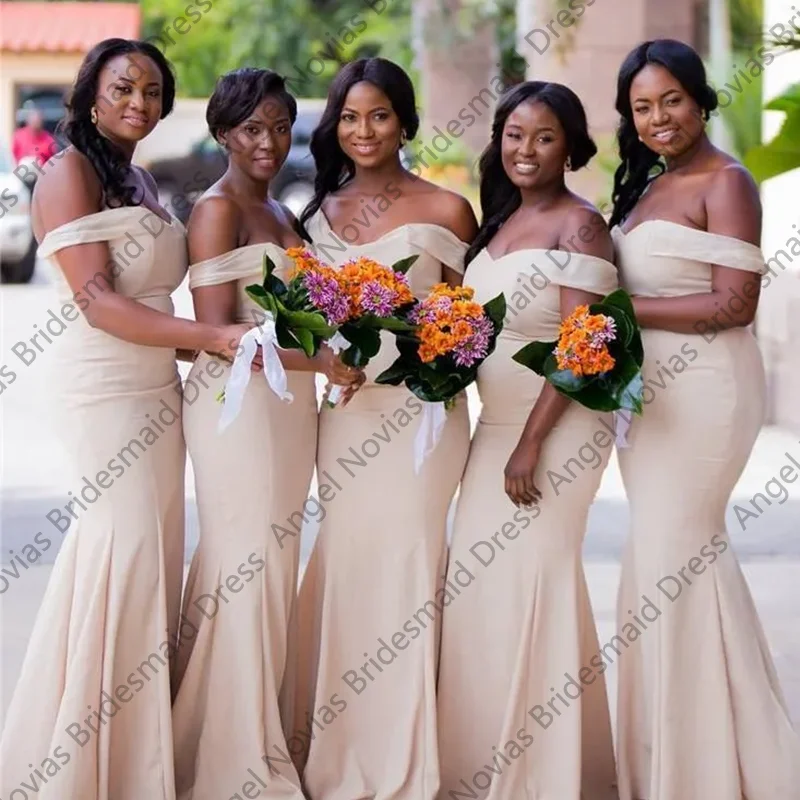 

Длинные платья подружки невесты русалки по индивидуальному заказу 2026, длинные свадебные платья с открытыми плечами, Vestidos De Fiesta Elegantes