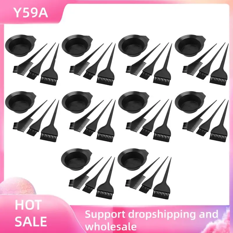 

Y59A Набор из 10 чаш для краски для волос, расческа, кисти, набор инструментов, набор оттенков, окрашивание