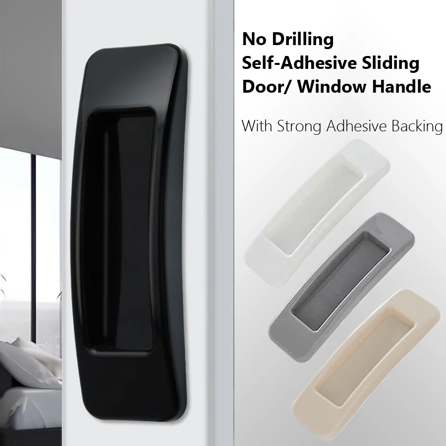 

Набор из 4 самоклеящихся ручек для дверей и окон, безопасное приспособление для открывания окон, дверей, шкафов, гардеробов, инструменты для дома