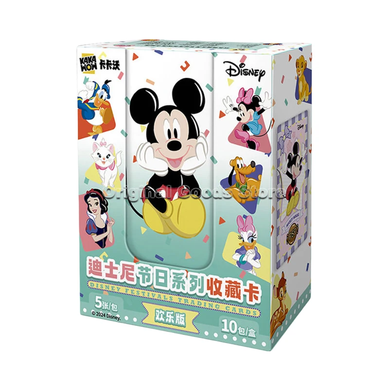 Original KAKAWOW Disney Festivals JOY Edition Trading Cards Vol.1 Genuine Cartoon Art Series Collection Card Children Gift