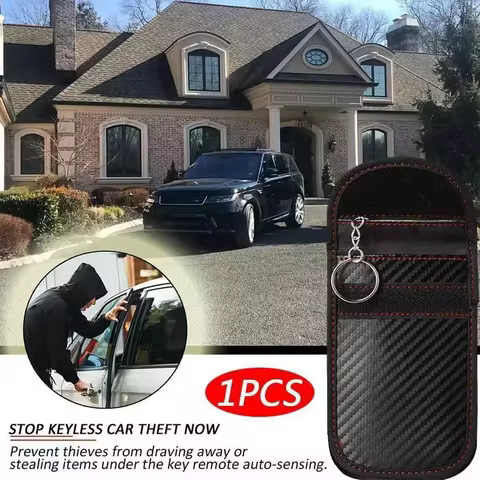 Car Key Signal Blocker Case Faraday Cage Fob Pouch Signal Blocker 1 Low Faraday Bag Keyless Key Car Price Blocking Bag M7D8