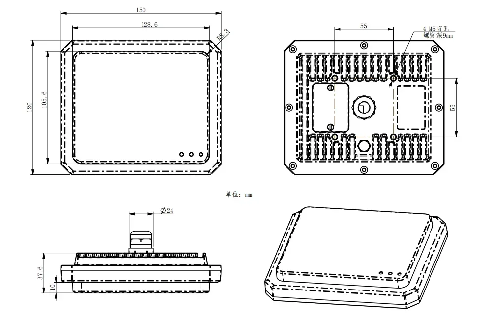 Nanoradar TPD60C Radar de detección peatonal de 60 GHz para sistema de monitoreo y advertencia de cruce de cebra