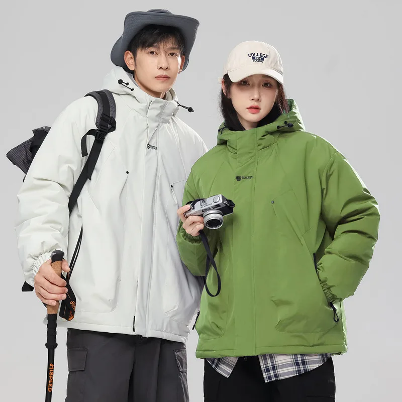 

Зимние мужские куртки, новые графеновые теплые ветрозащитные пальто с капюшоном для кемпинга, мужская водонепроницаемая одежда с хлопковой подкладкой