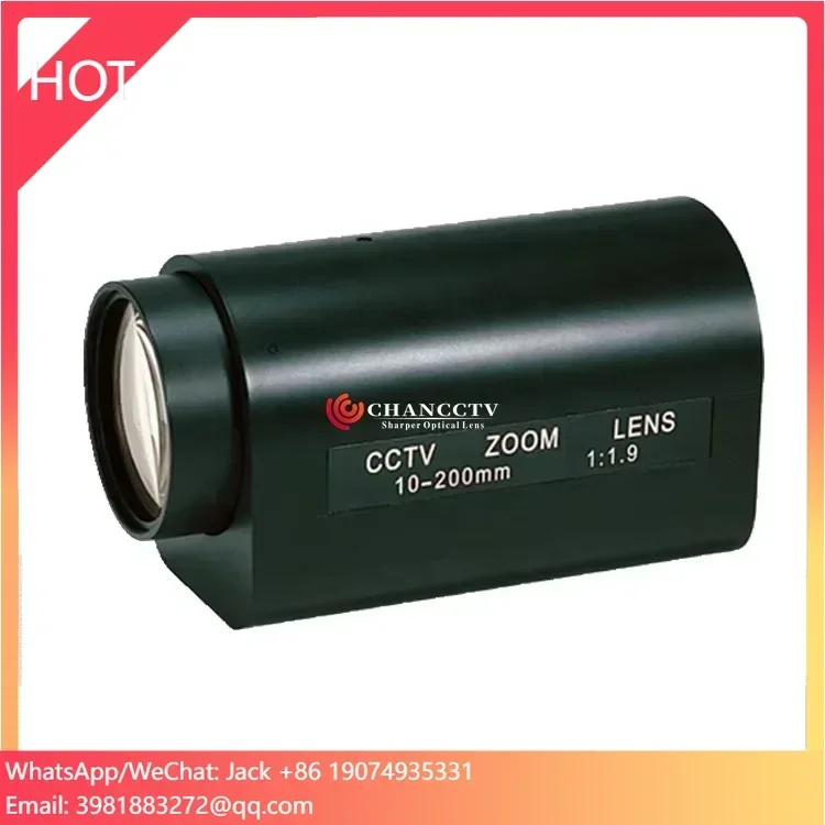 

C Mount 1/2 Inch CCTV Lens with Auto Iris 10-200mm Motorized Zoom Lens