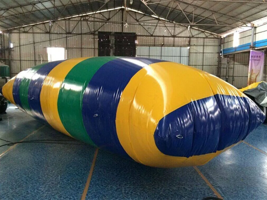 Free Shipping 11x3m Hot Selling Inflatable Jumping Blob Inflatable Water Blob Bouncing Bag Inflatable Water Catapult Free a Pump