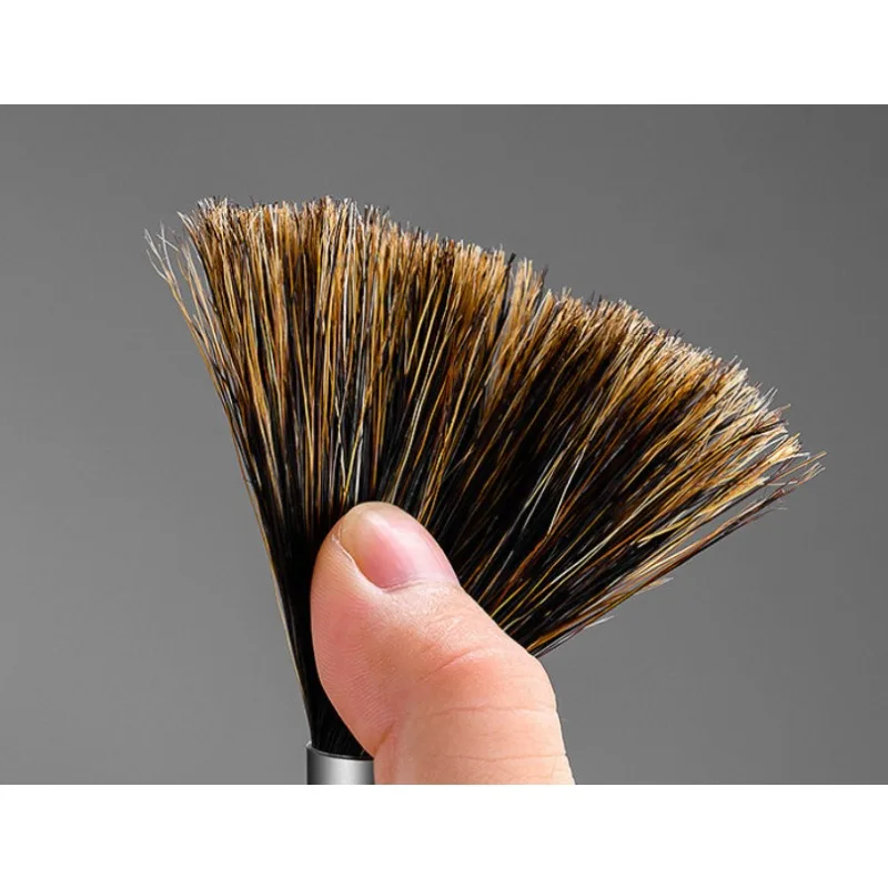 Long Handle Black Walnut Coffee Machine Cleaning Brush