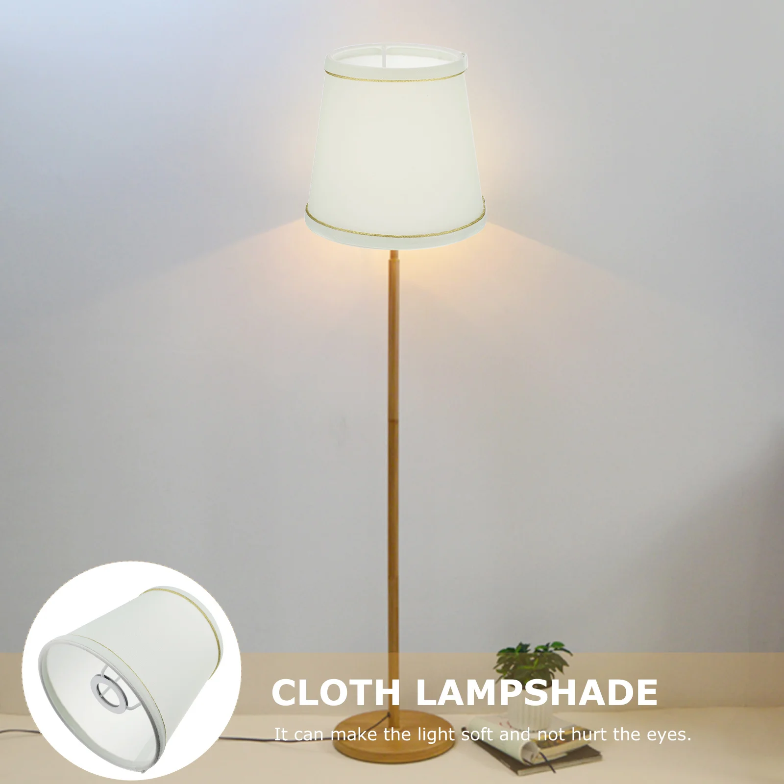

1pc Cloth Lamp Shade Cover Lightweight Dustproof Modern Lampshade For Ceiling Floor Table Wall Lamp Decor Accessory