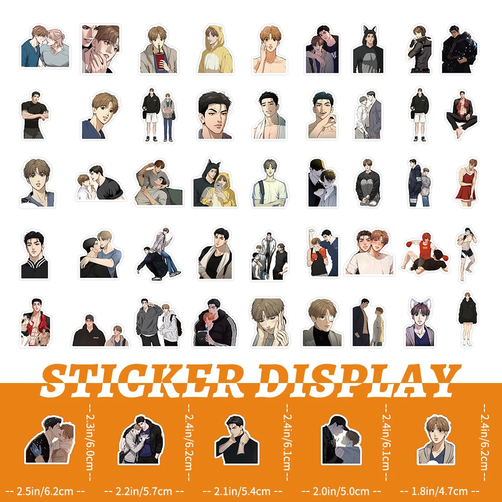 10/30/50 pz coreano Manwha Jinx Cartoon Stickers BL Manga Graffiti decalcomanie giocattolo decorativo Laptop Car Diary Cool Vinyl Sticker Pack