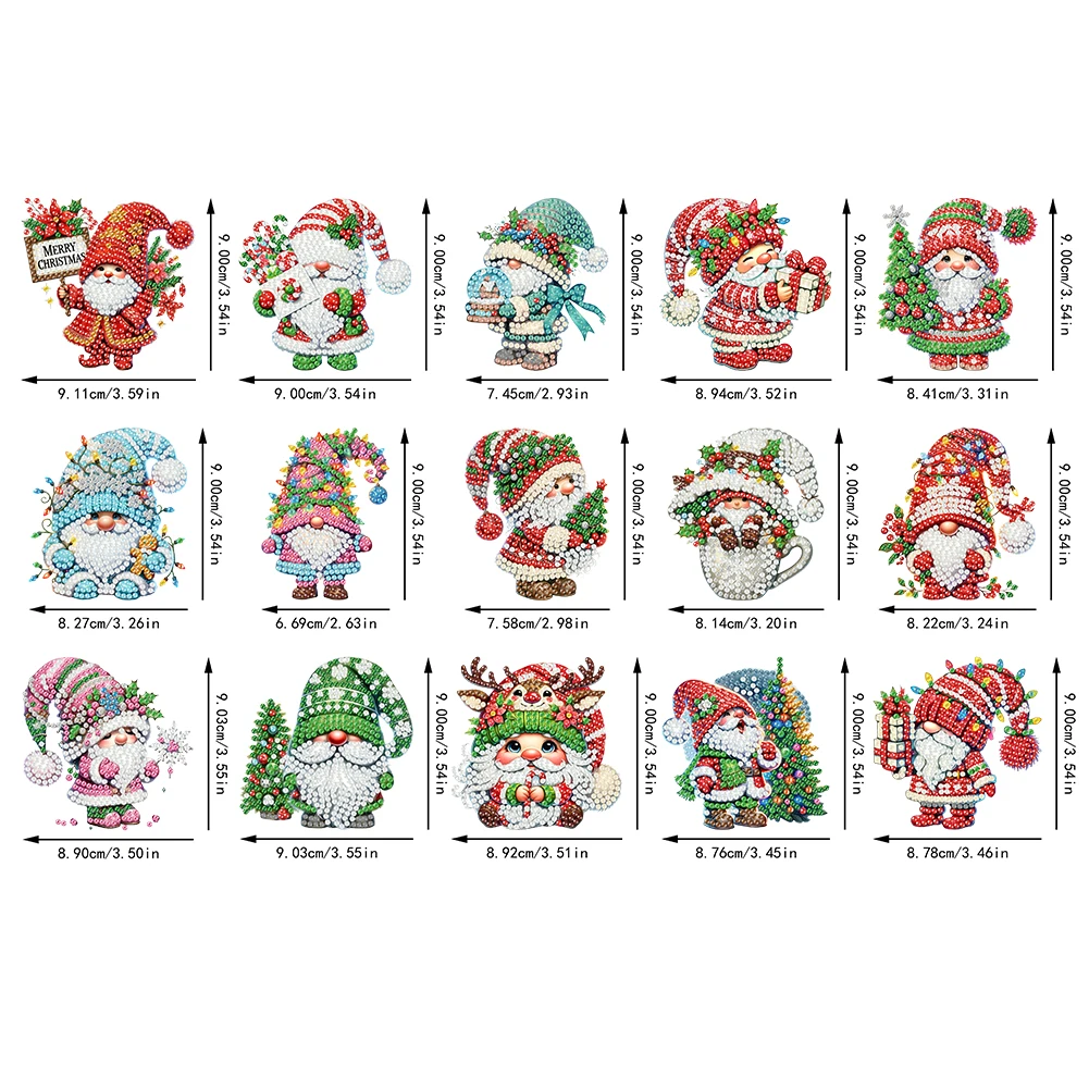 15개 크리스마스 테마 2D 플랫 DIY 행잉 다이아몬 - Art And Craft For Xmas 리뷰 및 가격