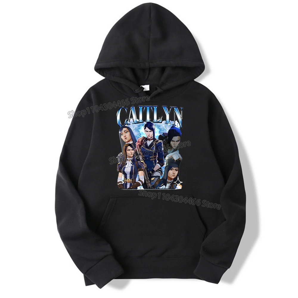 Nueva Sudadera con capucha Arcane para hombres, mujeres Jinx Arcane VI sudaderas con capucha Y2k ropa estampado de Anime suéter moda sudadera ropa de moda regalo