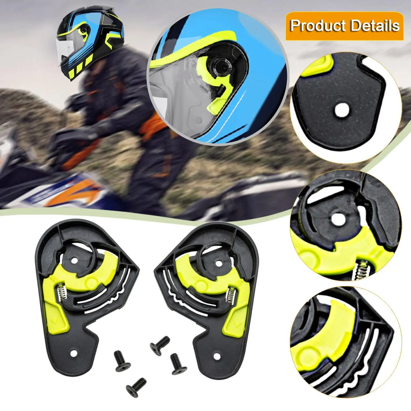 2 قطعة خوذة دراجة نارية درع قاعدة ل رمح 560 الأسود والأخضر أجزاء خوذة قوية الجانب الأيسر والأيمن استبدال قناع قاعدة