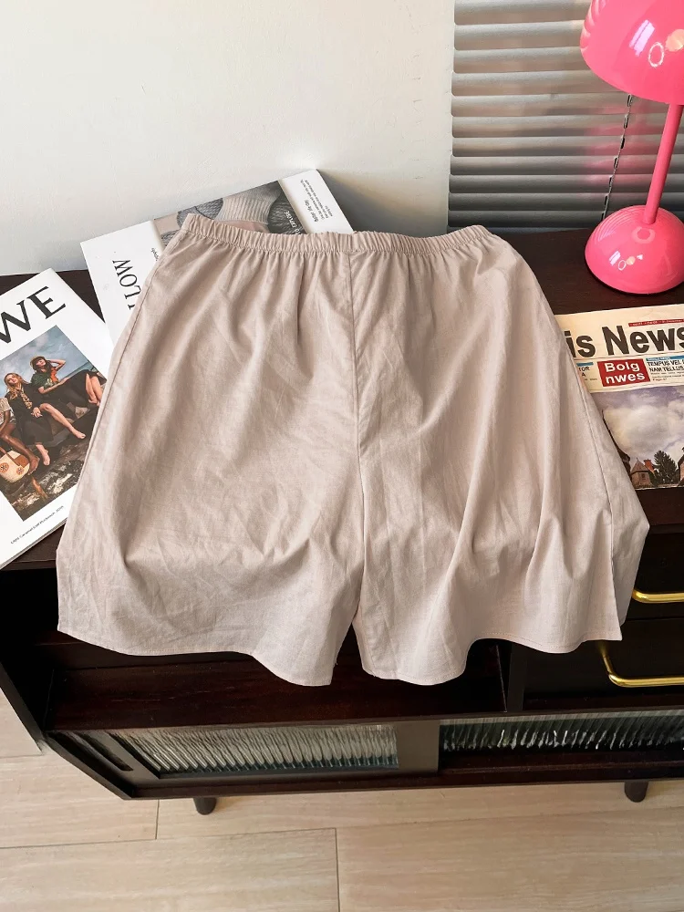 المرأة رقيقة Se السراويل الصيف ملابس داخلية فضفاضة السراويل الساخنة مرونة الخصر المضادة للضوء مطابقة التنانير أربعة أرباع orts #1