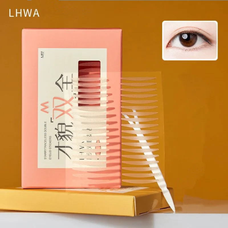 LHWA Invisible Eyelid Stickers Strong Adhesive Double Eyelid  Fold Eye Tape Paste For Big Eyes Makeup Beauty Cosmetic Tool