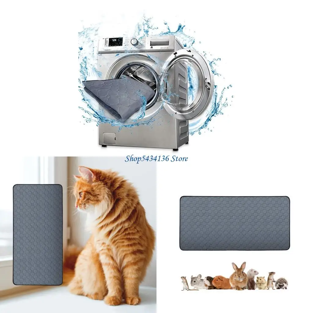 H7ED Waterproofed Dog Pee Pad Dog Training Pee Pad Washable Absorbent Nappy Mat